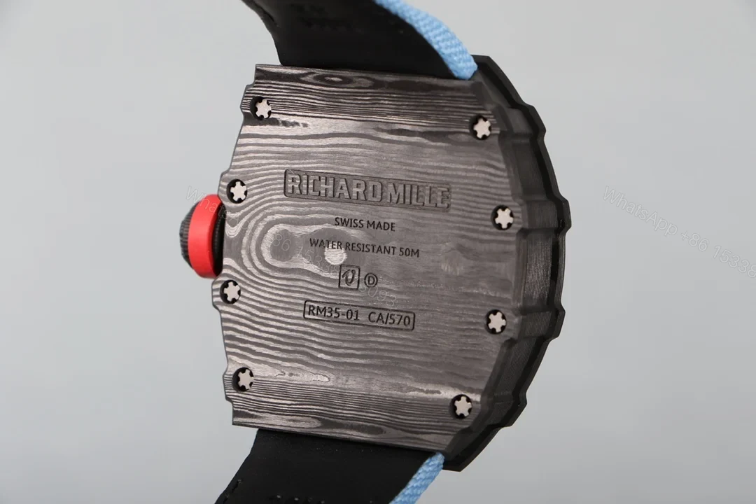 View 7 of Richard Mille RM35-01 NTPT Carbon Fiber RMUL3 Integrated Balance Wheel Watch RM35-01-CF-RMUL3-WH