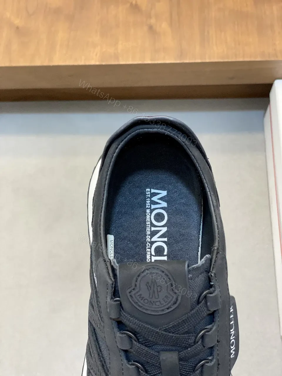 View 2 of Sporty Black Luxury Sneaker: All-Day Comfort, Moncler-Inspired