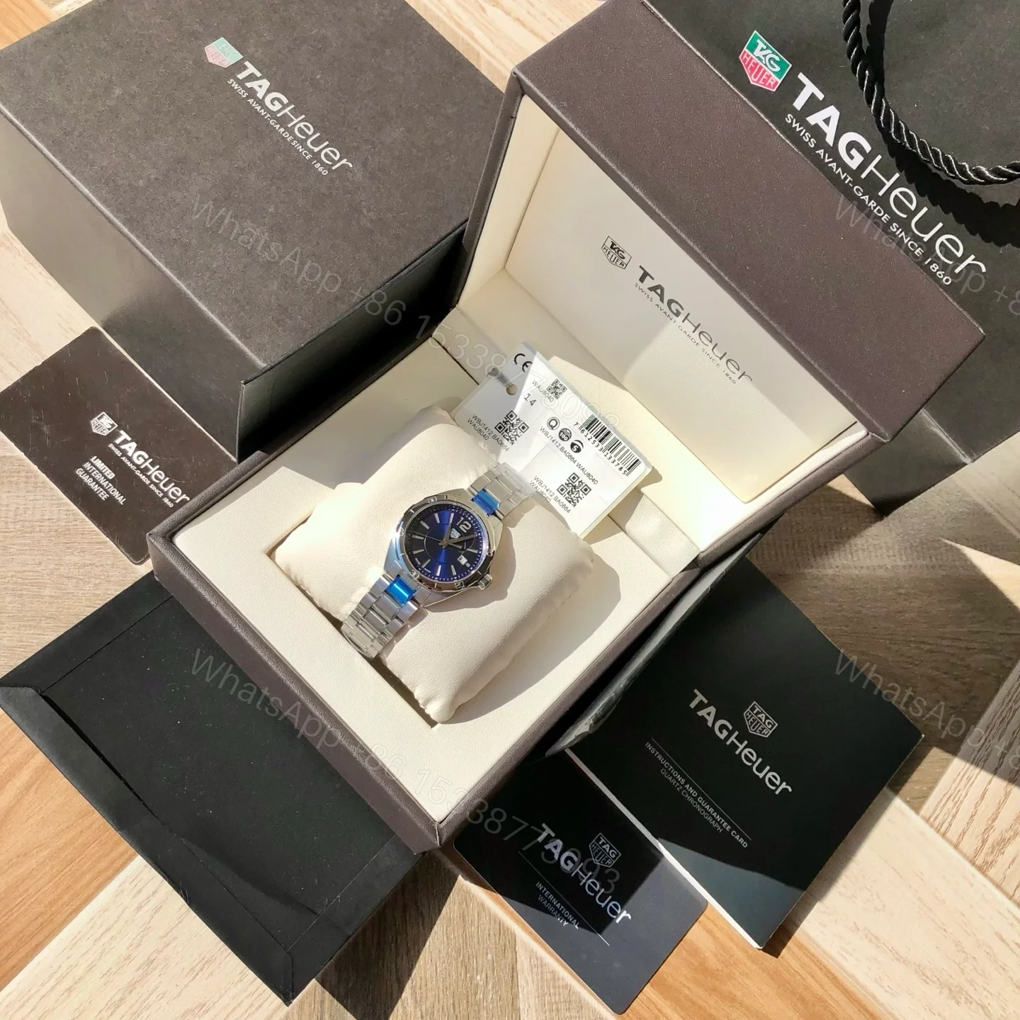 View 2 of TAG Heuer Carrera Women’s Quartz Watch 32MM Mother of Pearl Dial Original Material Strap Premium Edition