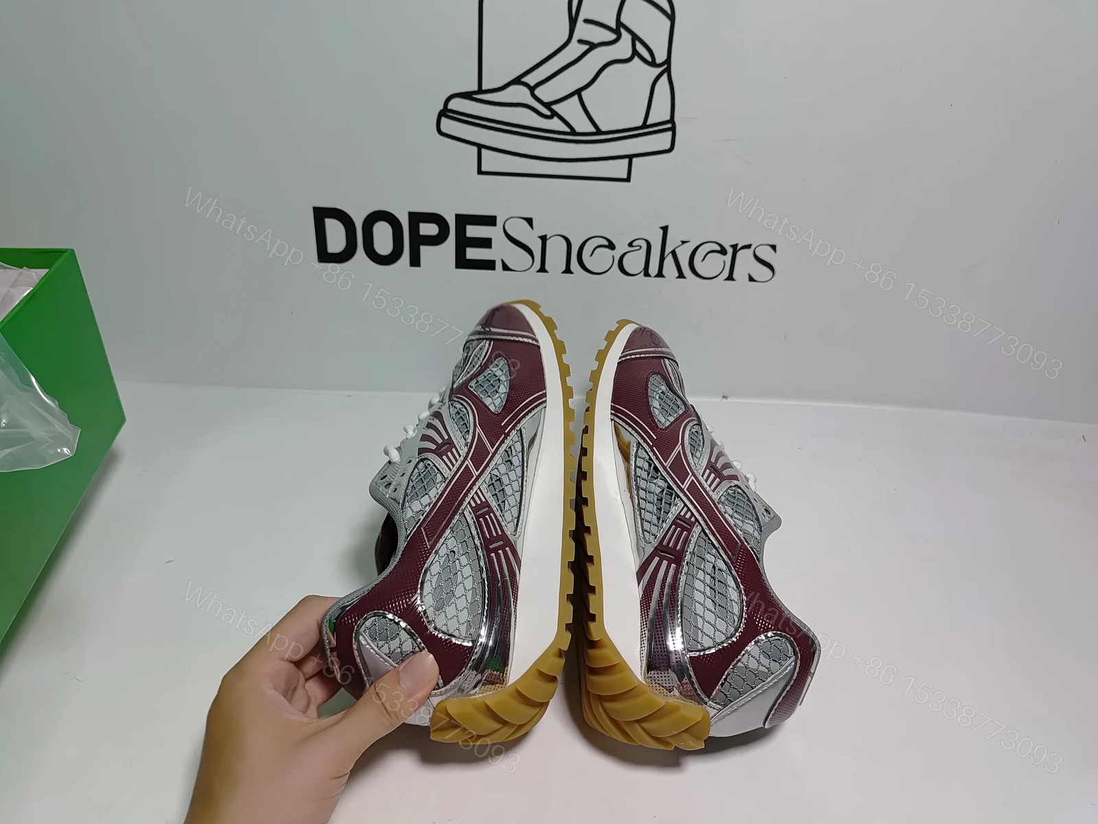 View 10 of Bottega Veneta Orbit Wine Red Reps