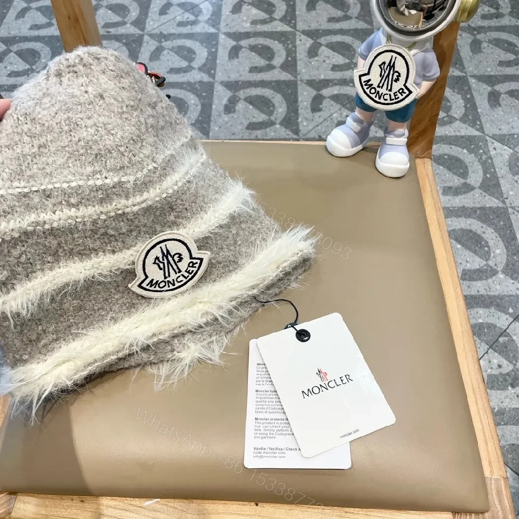 View 4 of Cozy Wool Beanie with Textured Knit + Premium Patch Style Upgraded Knit Cap