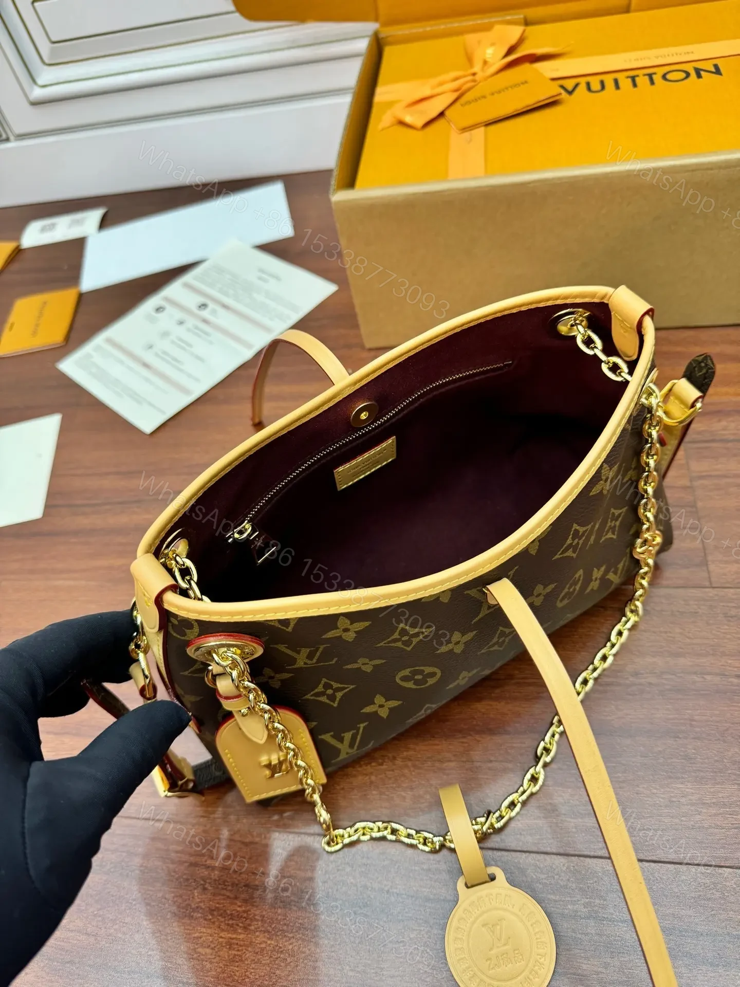View 5 of LV Carryall BB Monogram Handbag