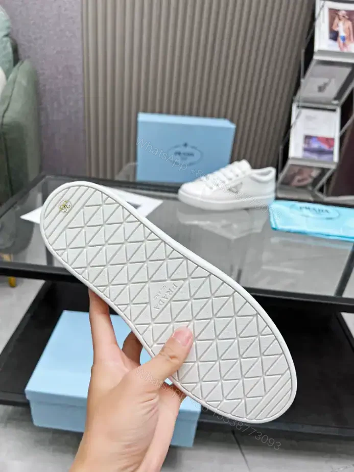 View 4 of PRADA BRUSHED LEATHER SNEAKERS – PRD045