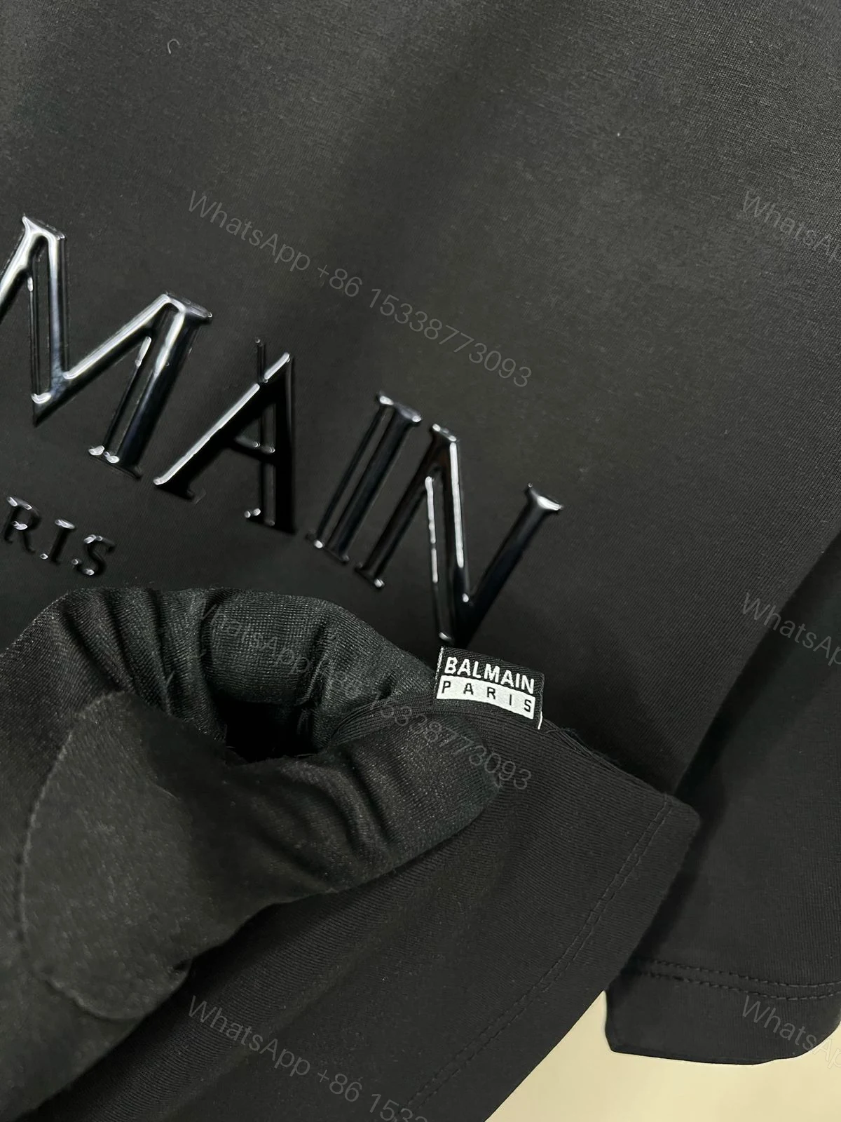 View 5 of FIRST COPY BALMAIN DESIGNER ROUND NECK SUMMER T-SHIRT