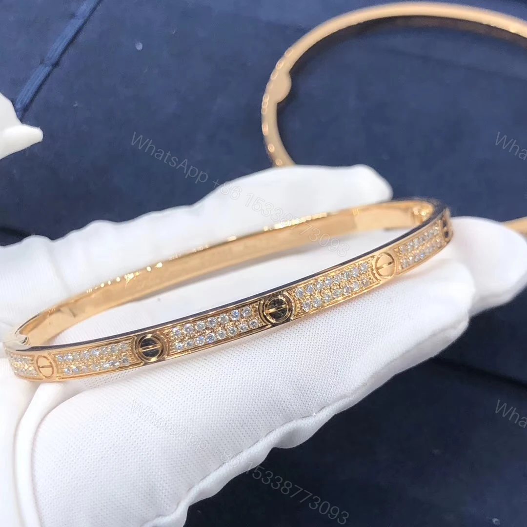 View 2 of Cartier Love Bracelet, small model, paved diamonds