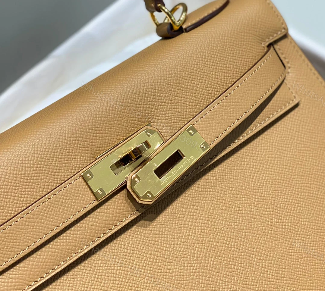 View 5 of HERMES KELLY 28 IN CHAI EPSOM GOLD HARDWARE