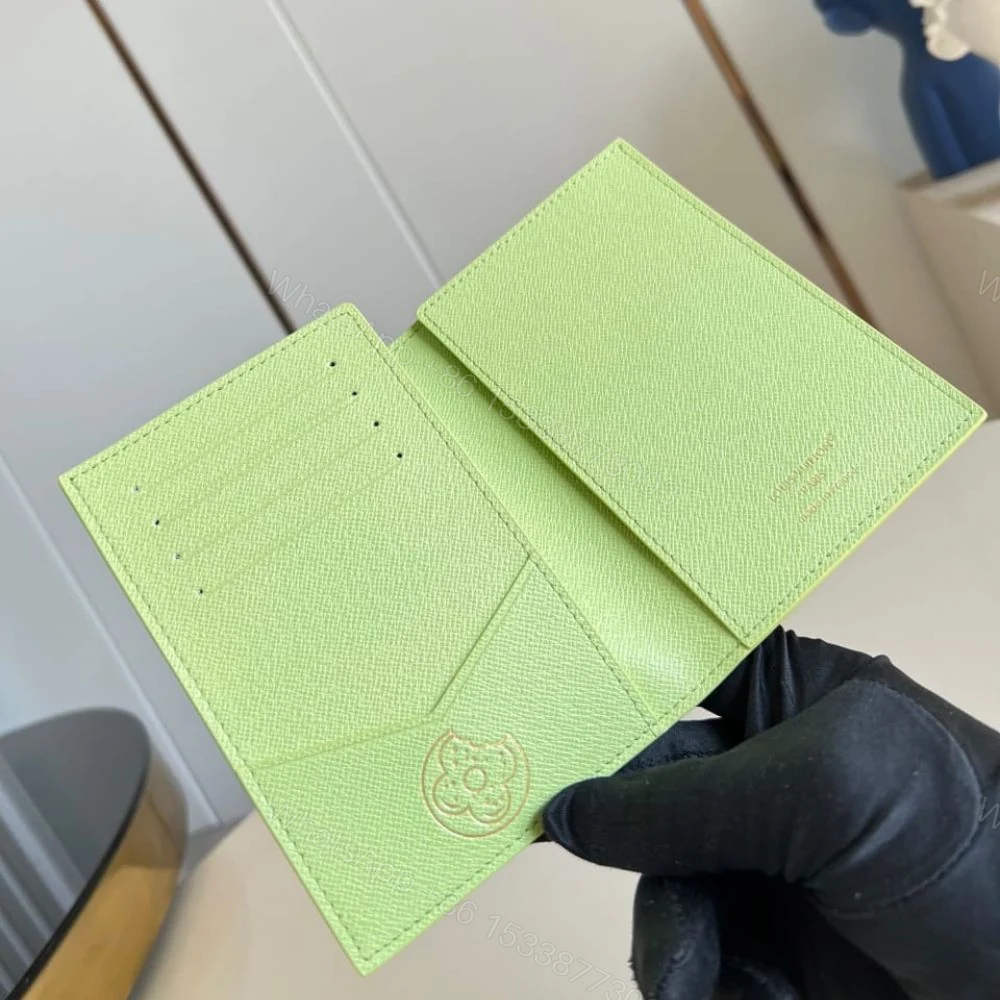 View 5 of Louis Vuitton Passport Cover Monogram Donuts Green 14Cm M28039
