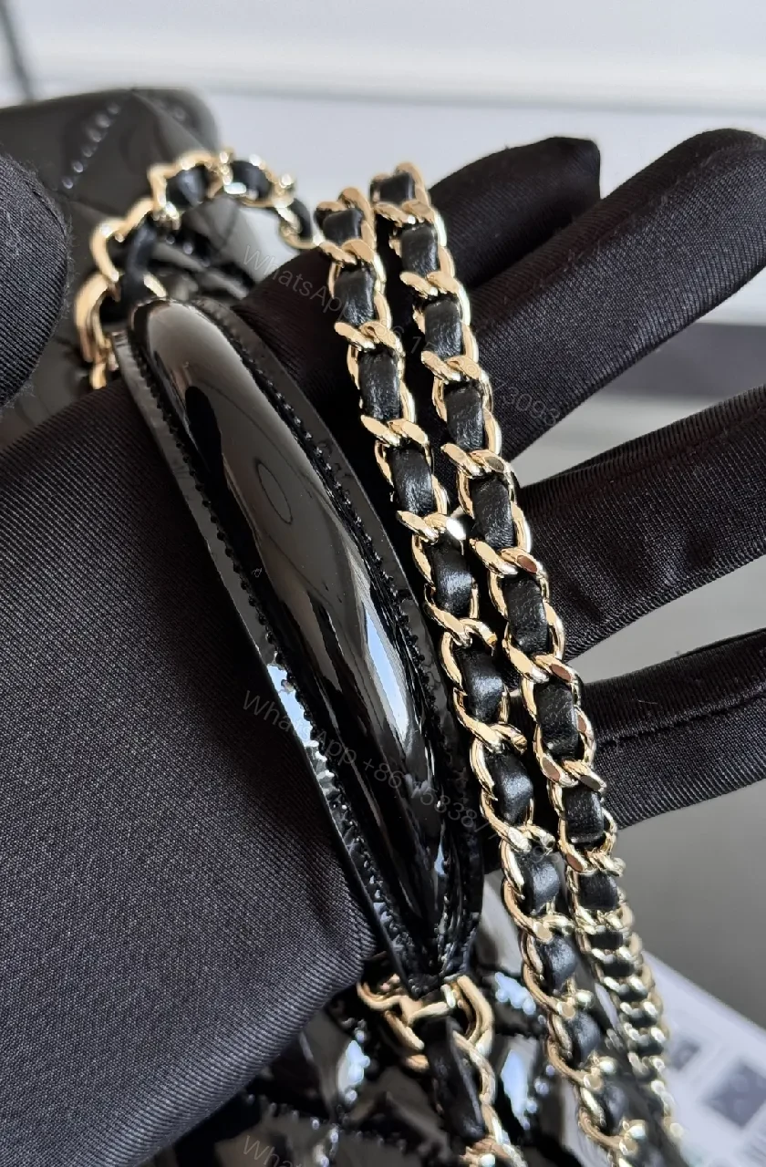 View 5 of Black Velvet Quilted Bag - Chanel-Inspired Flap Handbag