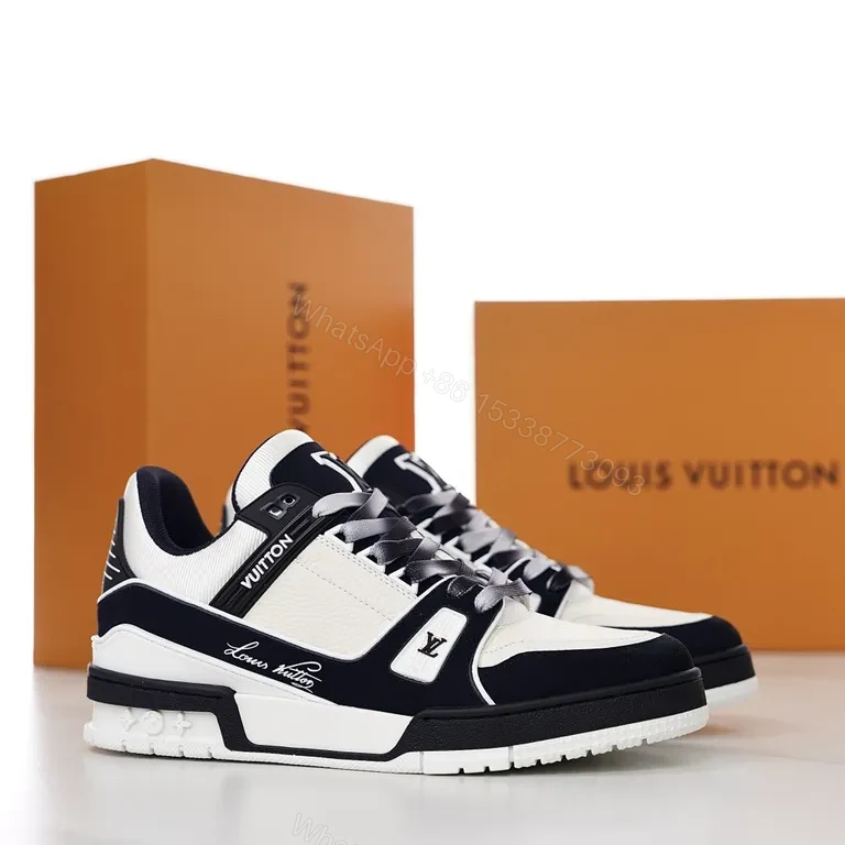 View 3 of Bold Contrast LV Sneaker: All-Day Comfort, Luxury Silhouette