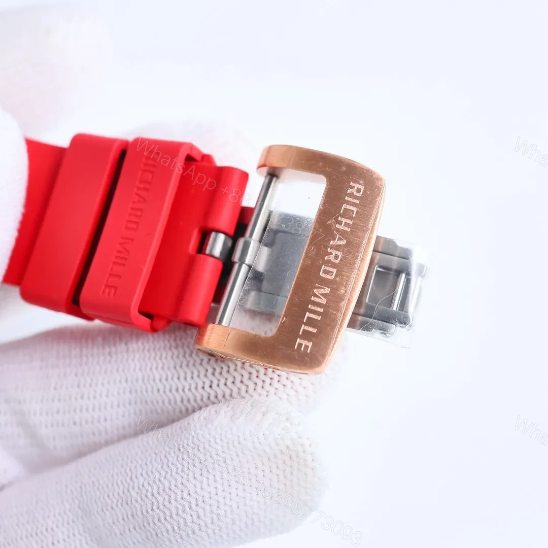 View 8 of BBR Factory Richard Mille RM011 Red Strap Watch