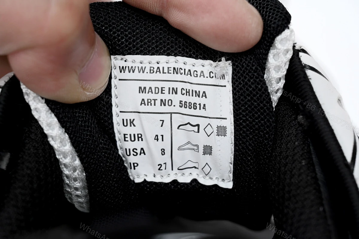View 11 of Balenciaga Track 2 Sneaker Black And White 568614 W2GN3 1090