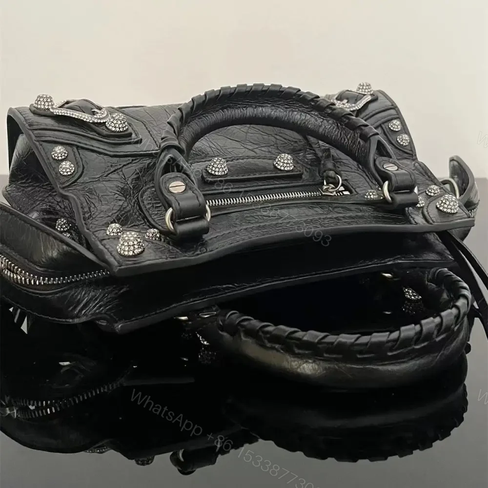 View 7 of 高仿Balenciaga*NeoCagole系列機車包黑色
