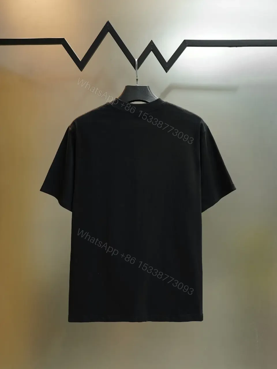 View 10 of black cotton logo-embossed T-shirt for everyday luxury