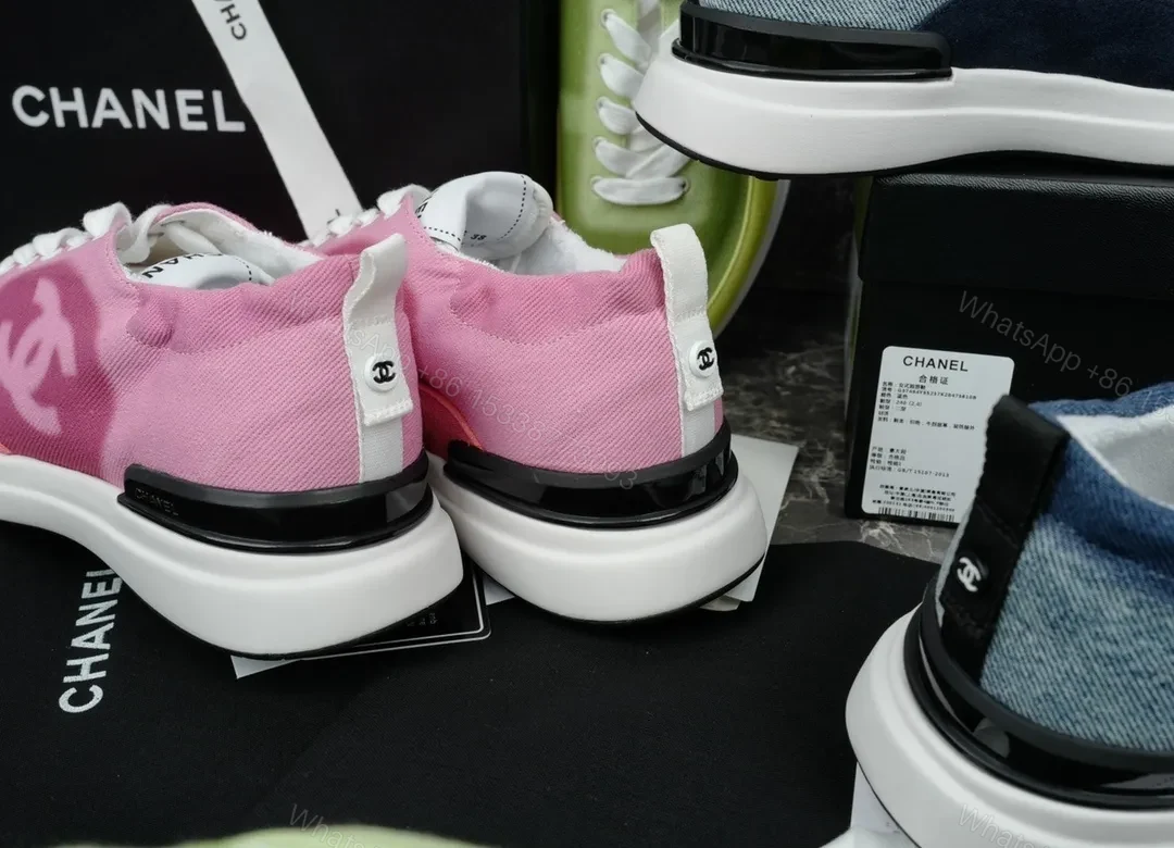 View 2 of Pink Gradient Knit Sneaker: Lux Comfort, Signature Accents