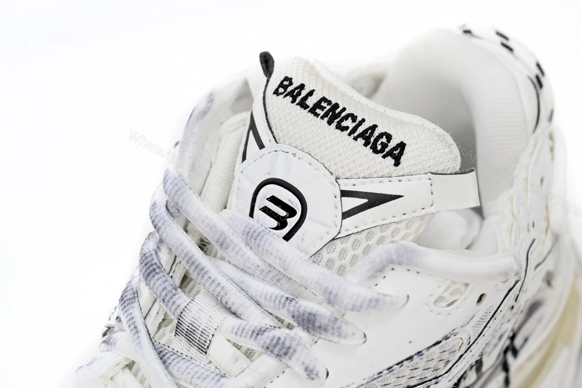 View 5 of Balenciaga Runner White And Black Characters
