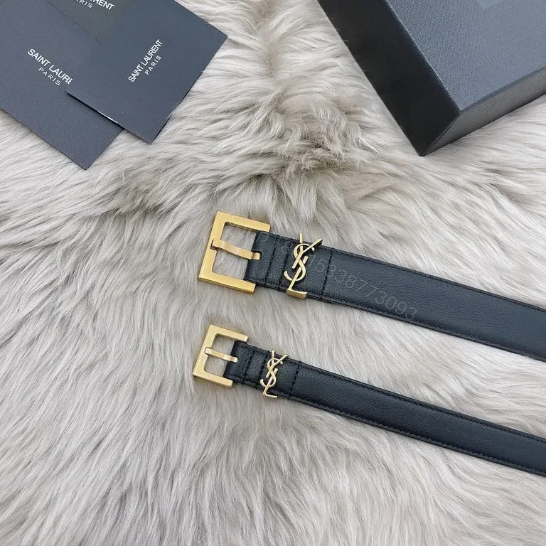 View 4 of Minimalist Lux Leather Belt: Gold Tie-Plate, Designer-Inspired Belt