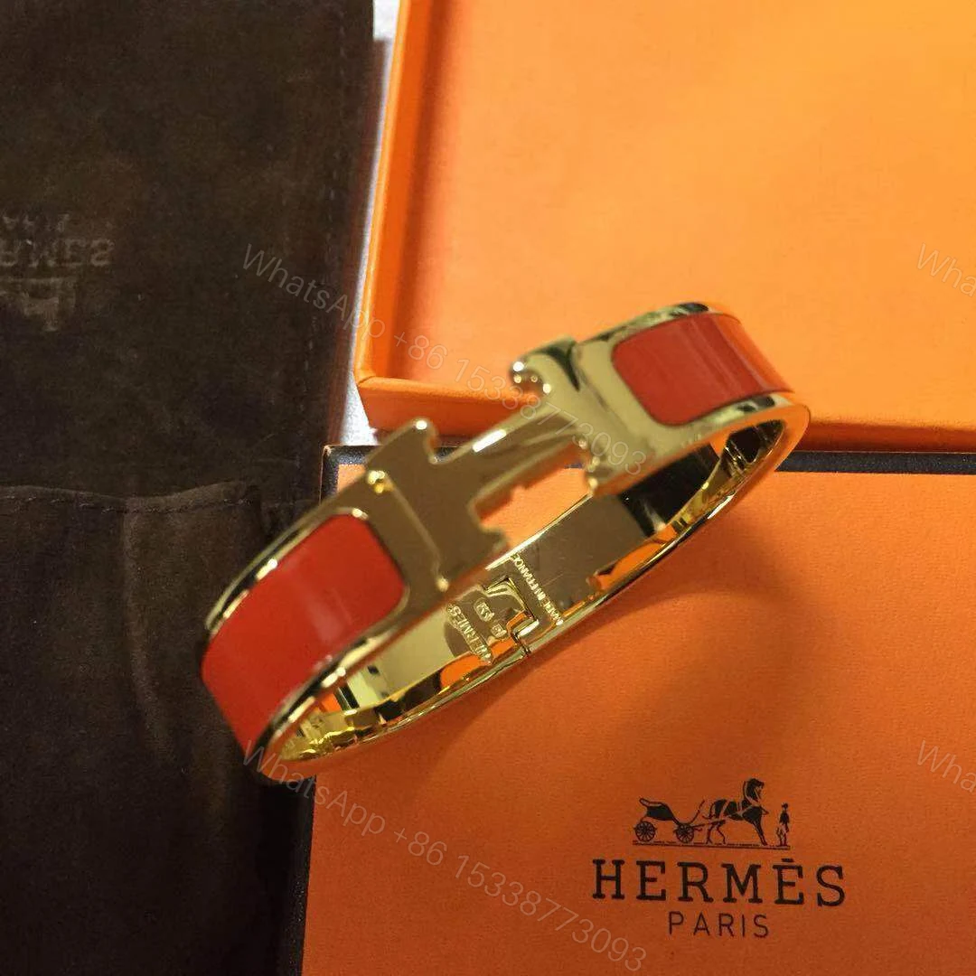 View 8 of 100% Original Hermes H Bracelet