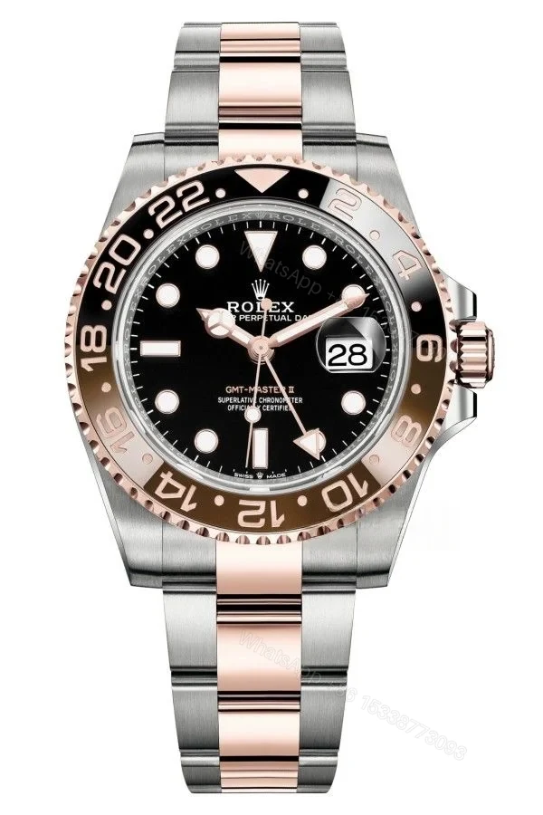 Rolex Super Clone Watches 1:1 Root Beer GMT-Master II 126711CHNR 3285 Movement Weighted — view 1