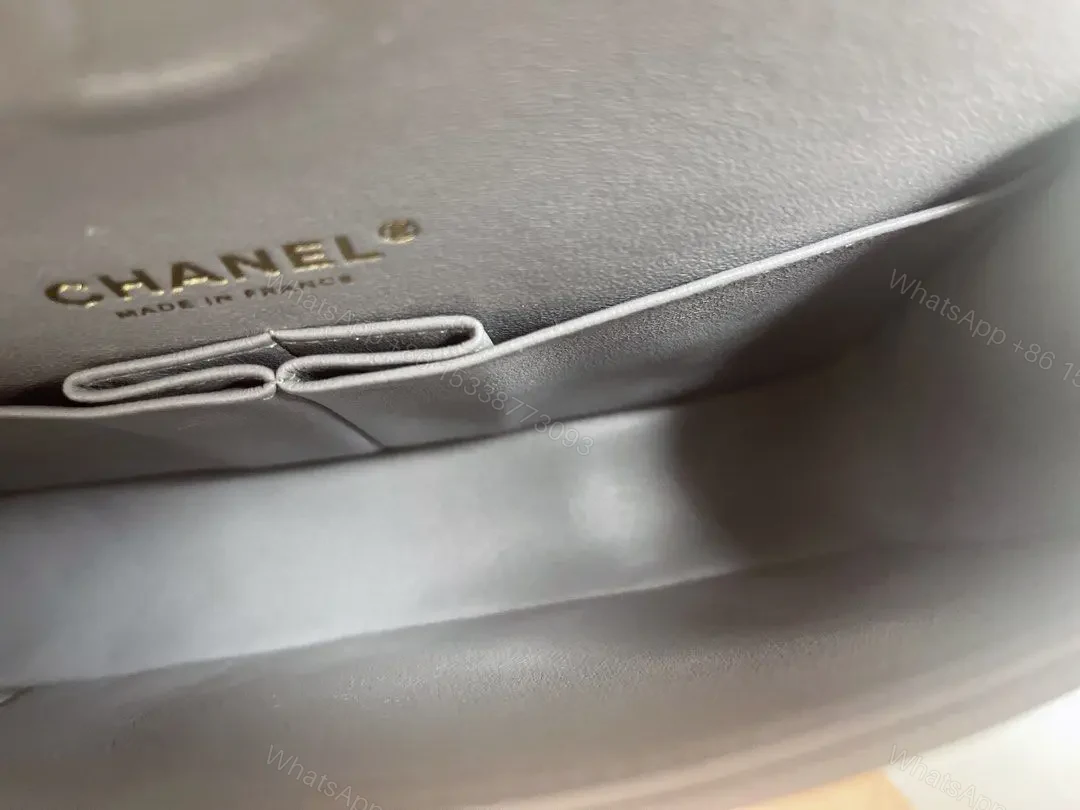 View 6 of Chanel Classic Flap bag in Grey Caviar Leather