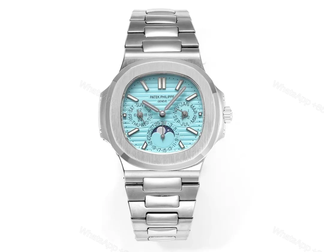 Patek Philippe Nautilus Blue Perpetual Calendar — view 1
