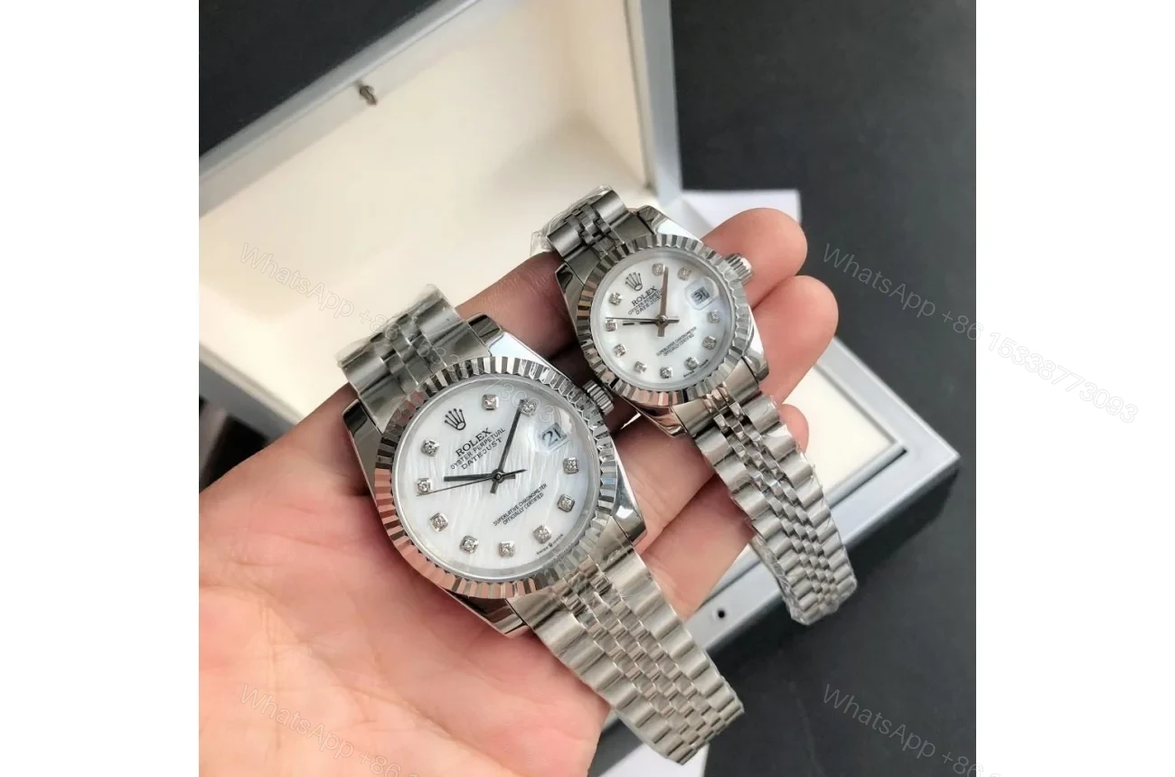 Replica Rolex Datejust SS/SS Jub White/Dial 36/28 mm — view 1
