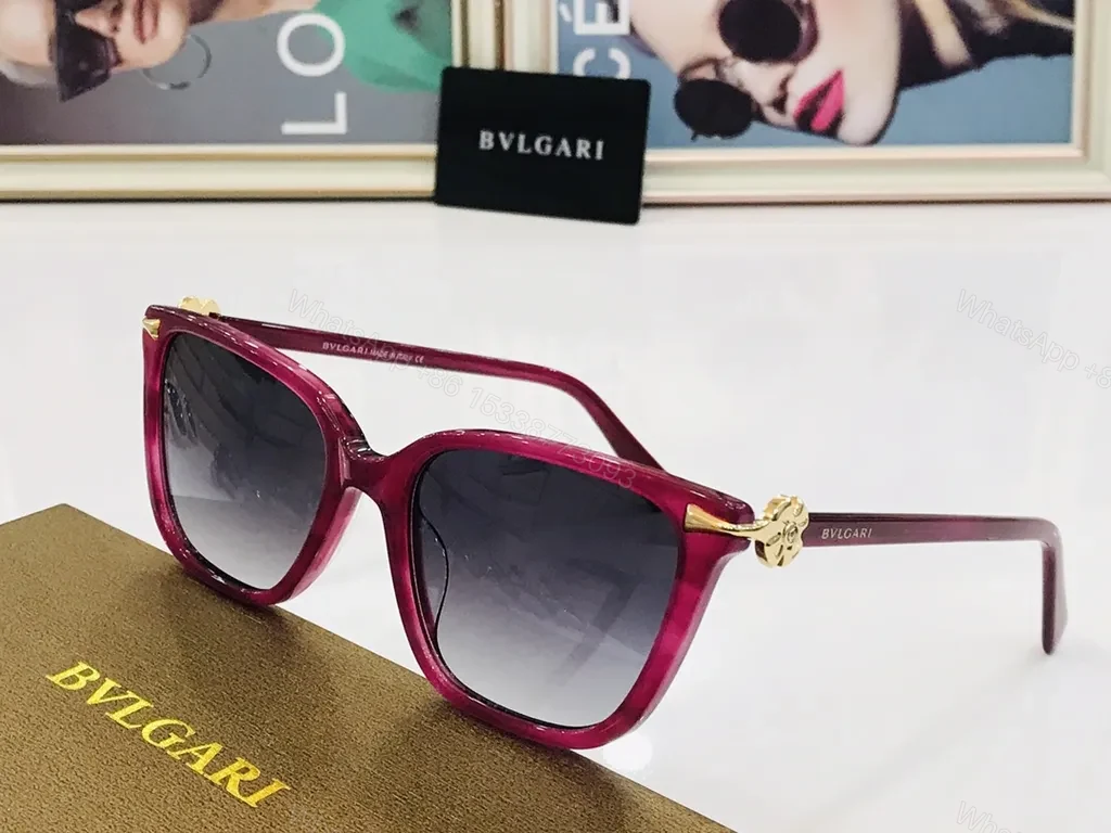 View 4 of Cream Ivory Acetate Sunglasses with BVLGARI Hardware - Luxe Pair