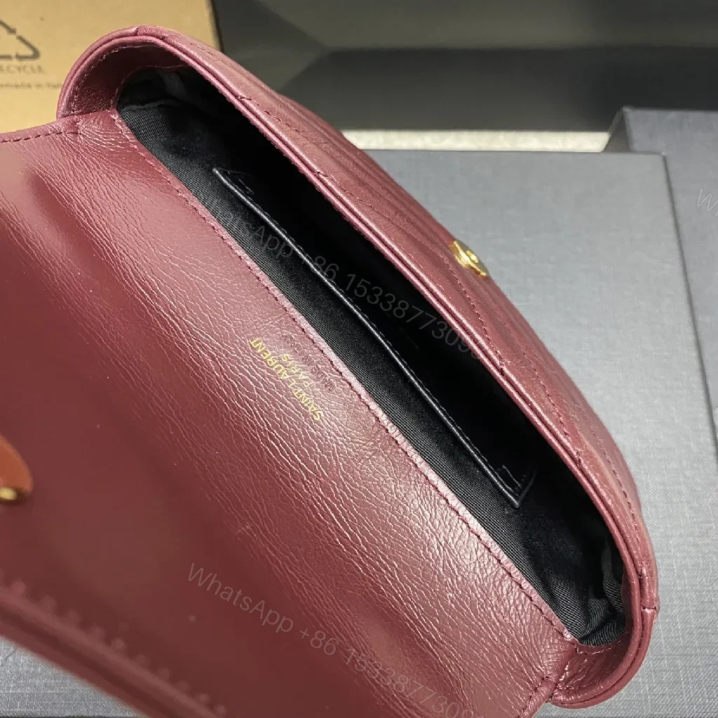 View 2 of Burgundy Quilted Satchel – Modern Luxury, All-Day Carry