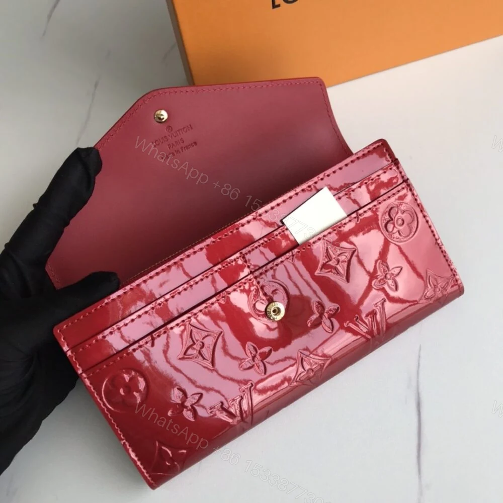 View 6 of Louis Vuitton Sarah Monogram Wallet Red 19Cm
