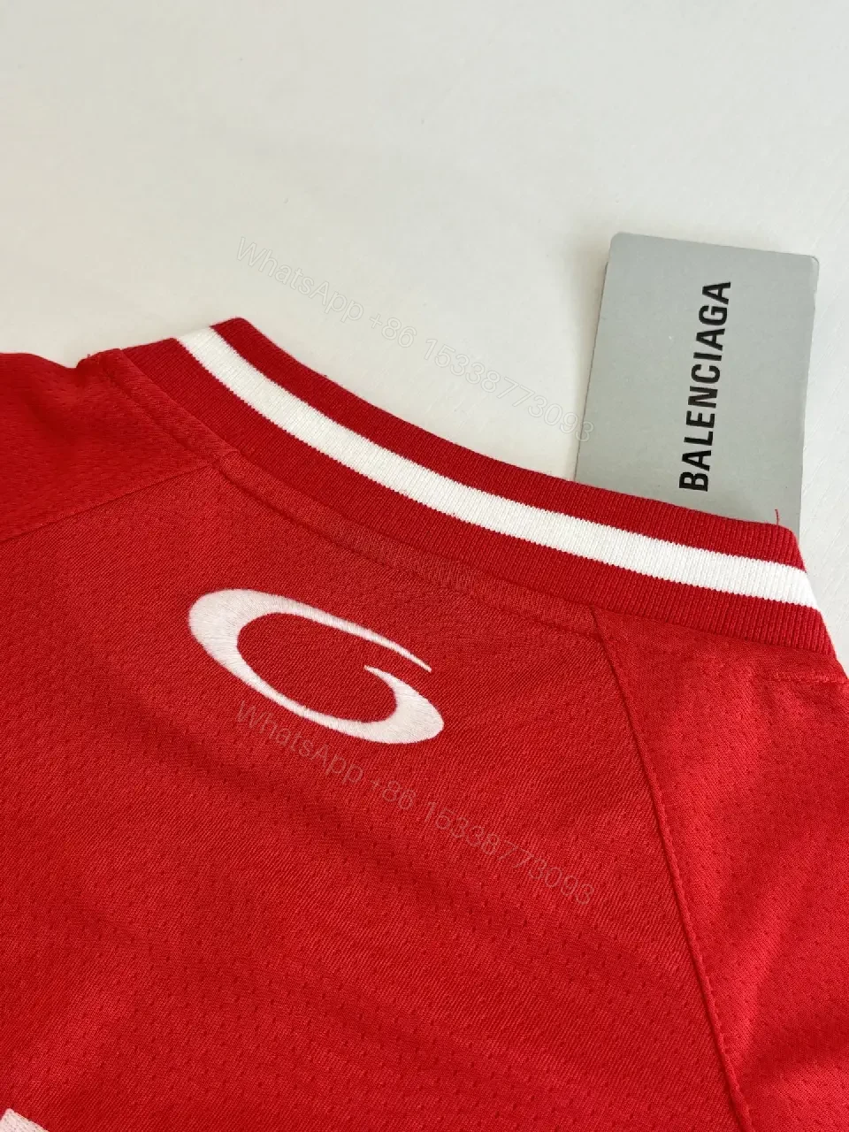 View 9 of Bold Red Jersey: Luxe Streetwear Comfort Jersey