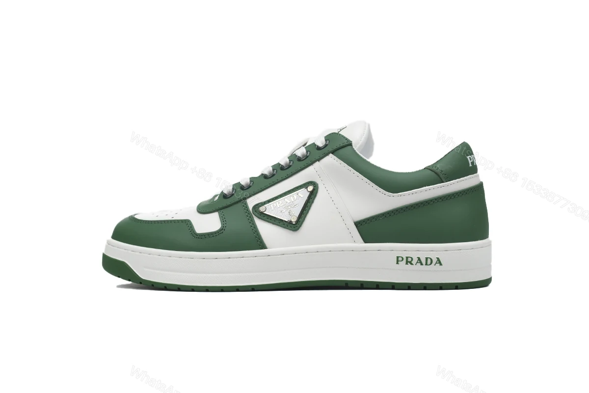 View 6 of Prada Downtown Low Sneakers White Green