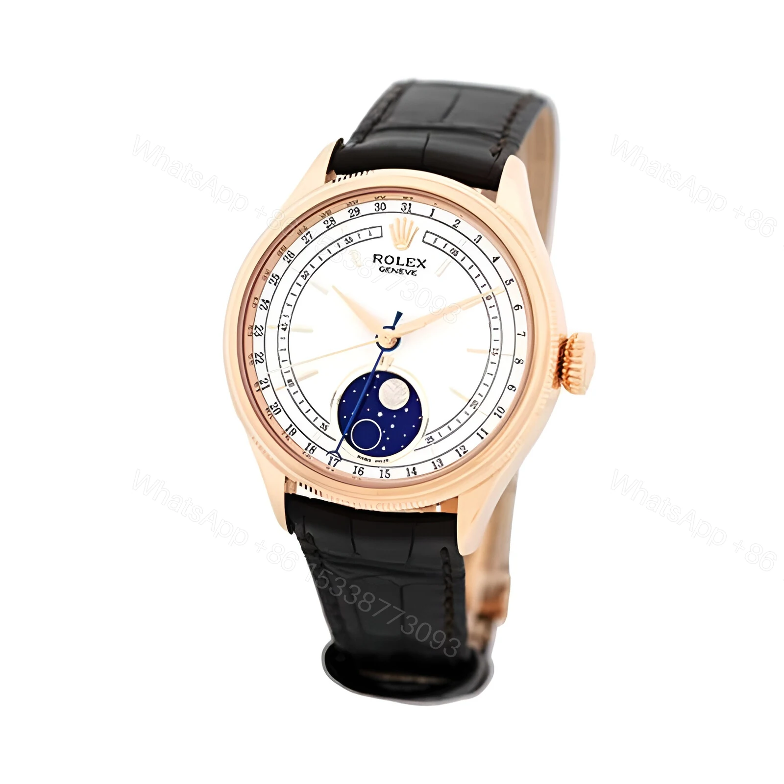 View 2 of Rolex Cellini Moonphase White Dial New 50535-0002 Replica
