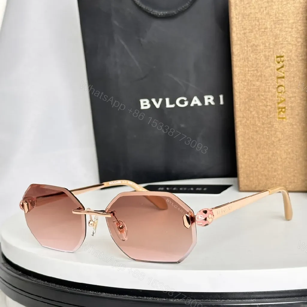 View 9 of Geometric Sunglasses with Gold-Tone Accents, Premium Frame
