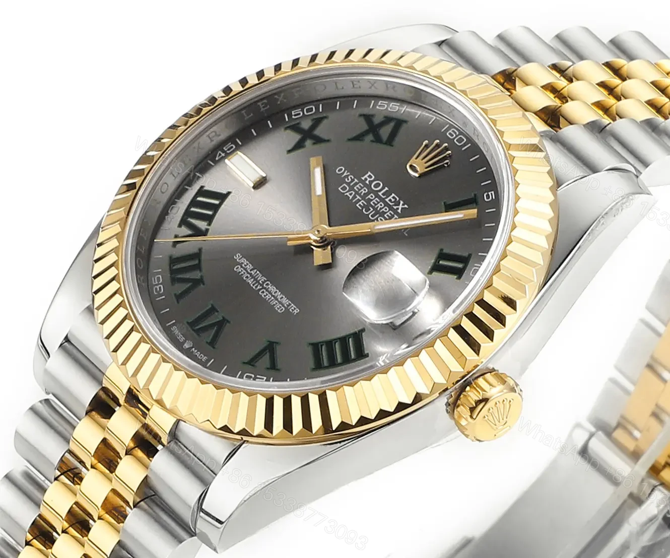 View 4 of WF Factory Clean Factory DDF Classic Grey Two-Tone Watch 41mm