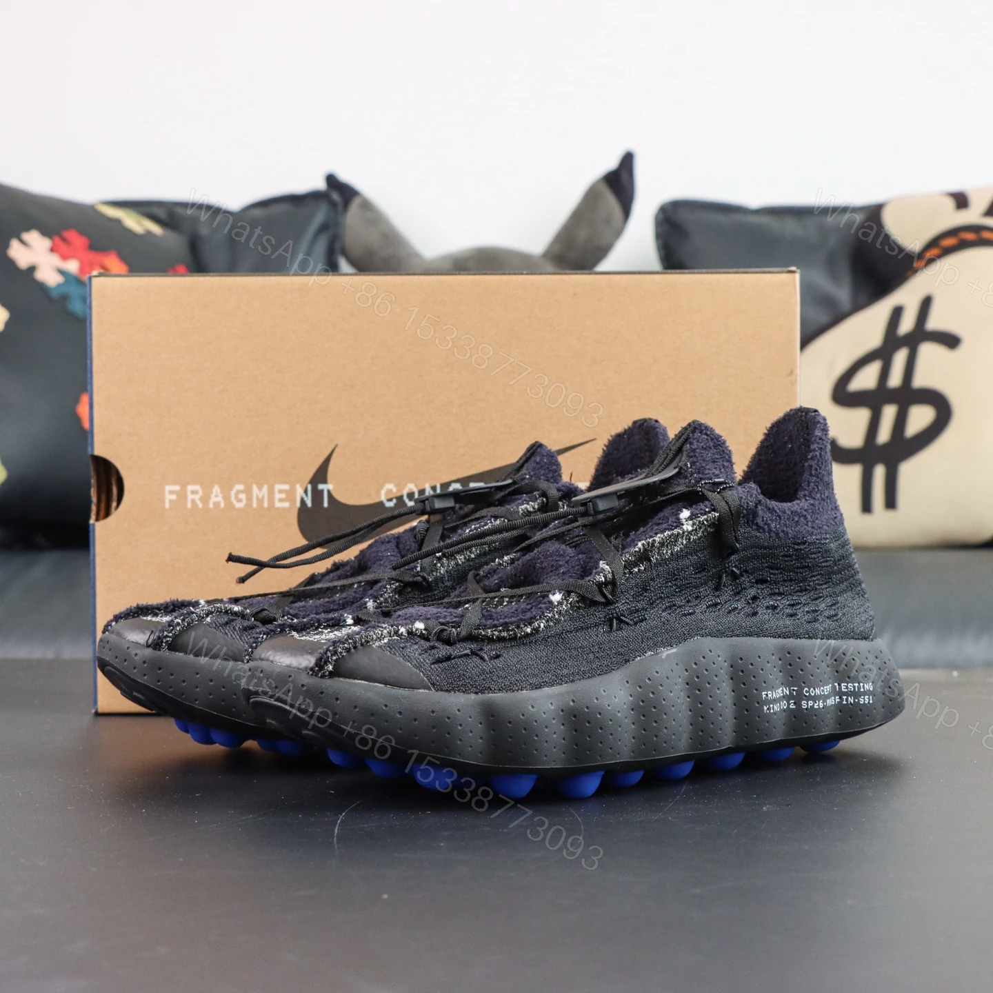 Nike x Fragment Mind 002 Particle Black Reps — view 1