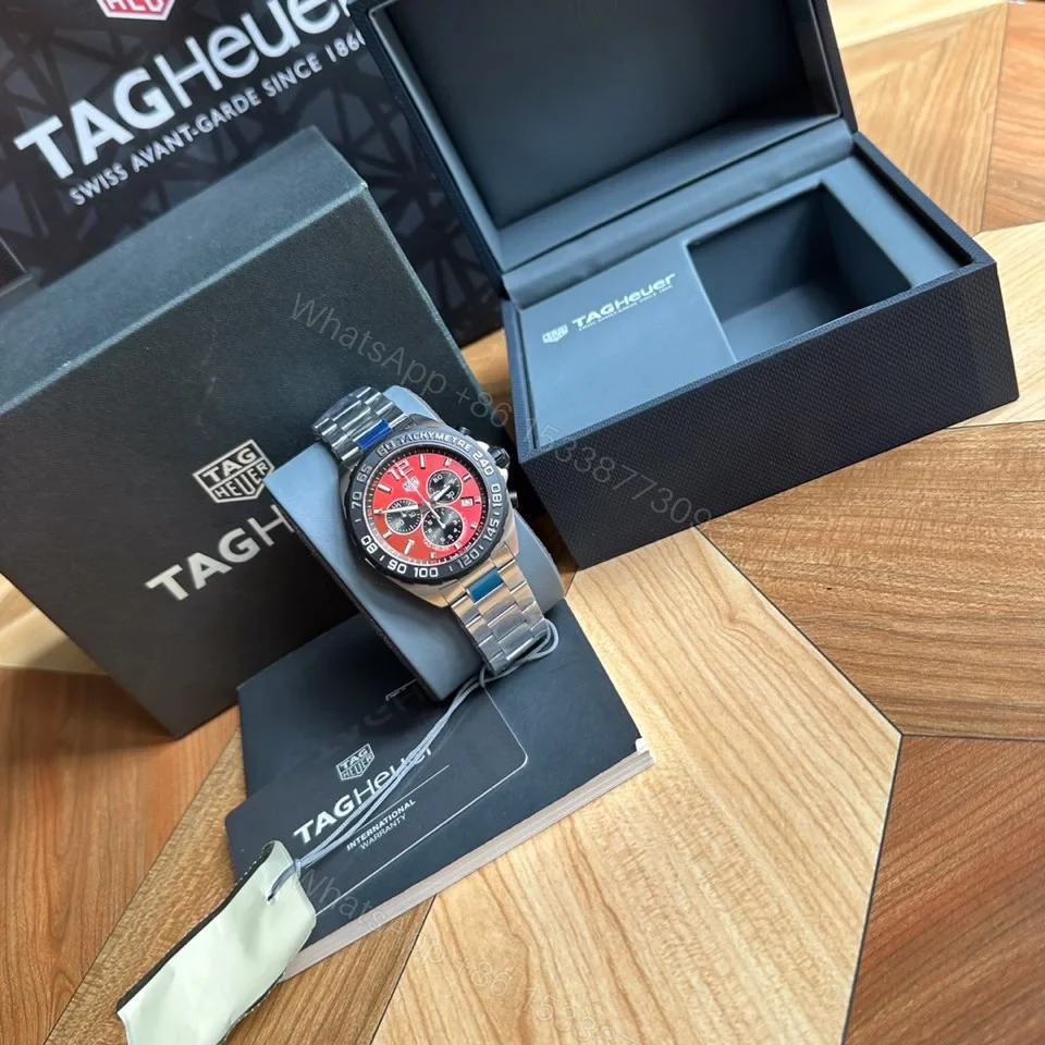 View 4 of TAG Heuer Formula 1 Quartz Chronograph Watch 43MM Stainless Steel Bracelet Sapphire Crystal Premium Edition TAG-F1-QZ-SS-43