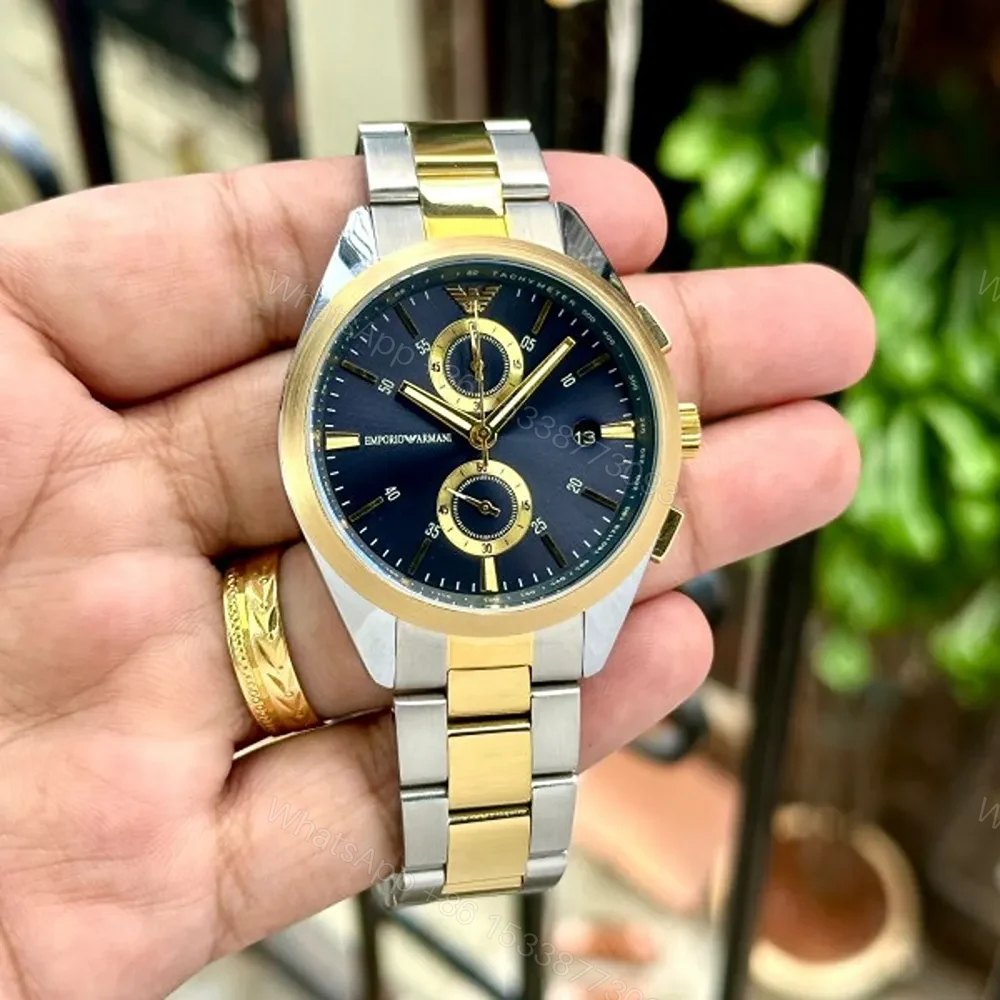Emporio Armani Claudio AR11480 Blue Dial 43mm Quartz — view 1