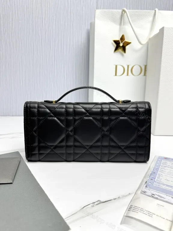 View 6 of Chic Quilted Leather Bag with Gold Hardware â€“ Luxe Clutch