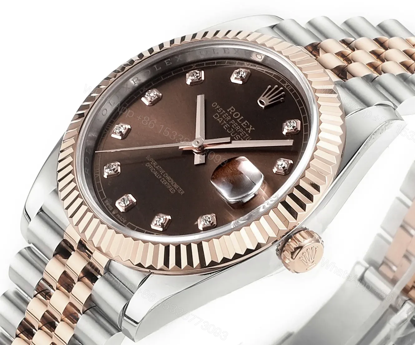 View 4 of ROF Factory Clean Factory DDF Classic Brown Datejust 41mm Watch
