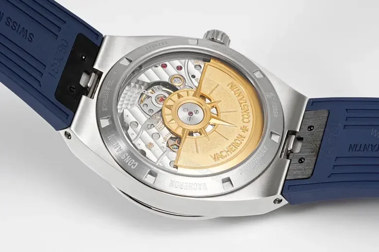 View 9 of GS Factory Vacheron Constantin Overseas 4500V Series Steel Watch – Blue Dial, 41mm Stainless Steel Case, Rubber Strap, Automatic Cal.5100 Movement, 60-Hour Power Reserve, Geneva Seal Certified