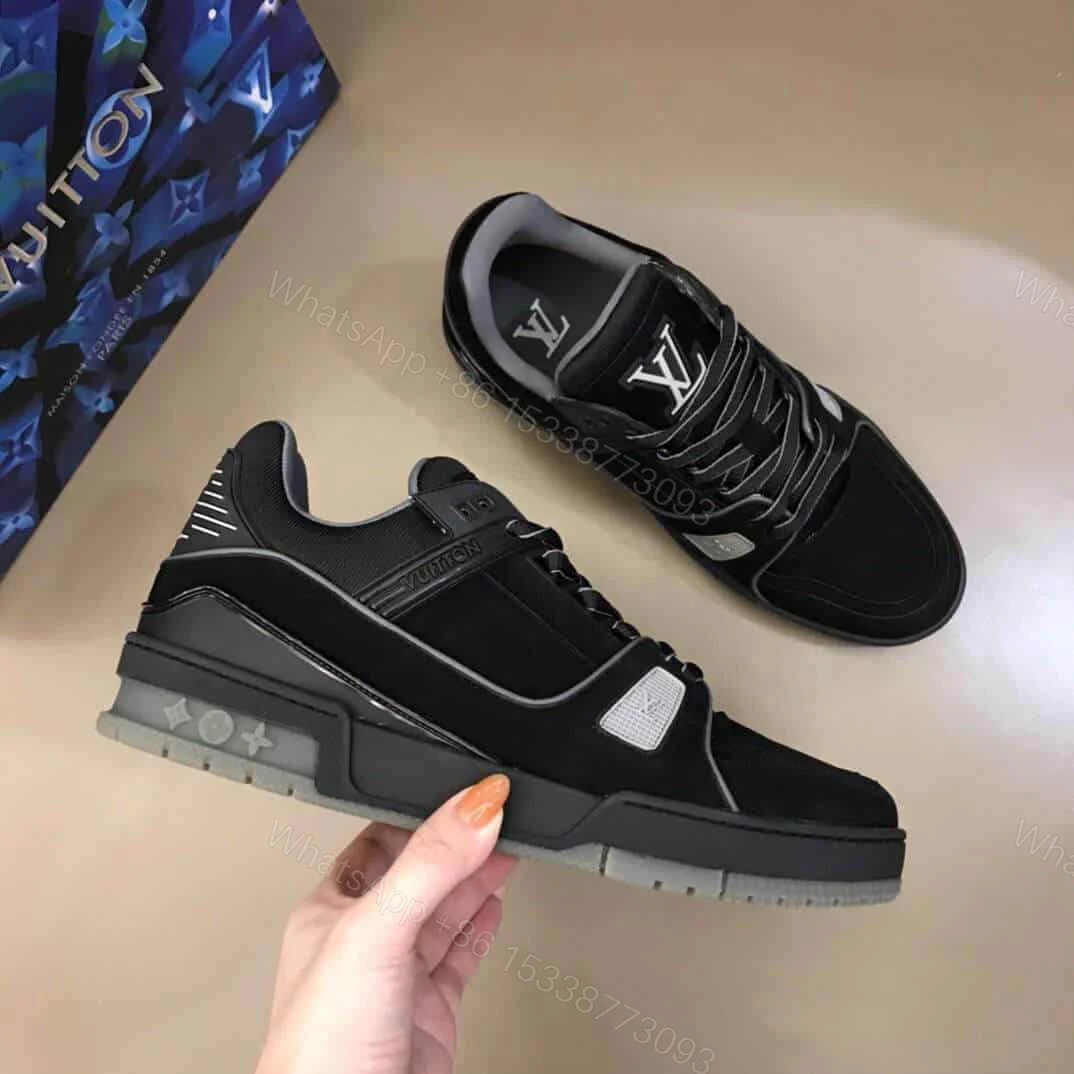 View 6 of LOUIS VUITTON LV 408 TRAINERS IN SUEDE & GRAY FLANNEL – LV222