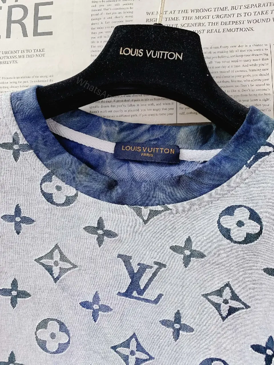 View 4 of All-Over Monogram Tee: Luxe Casual Comfort Shirt