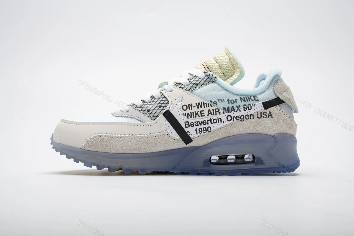 View 6 of Off-White x Nike Air Max 90 “All White” AA7293-100