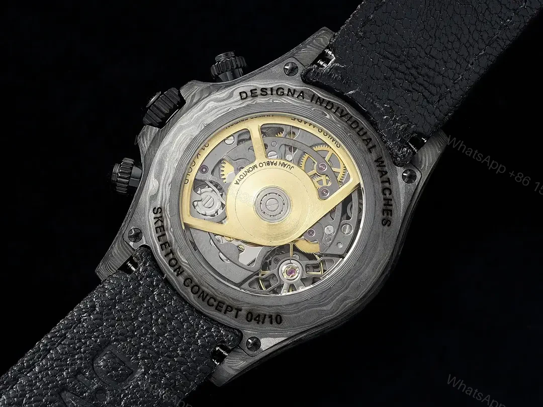 View 9 of Rolex Daytona Carbon Fiber Skeleton Dial Automatic Watch RLX-DAY-CARBON-4130-SKL