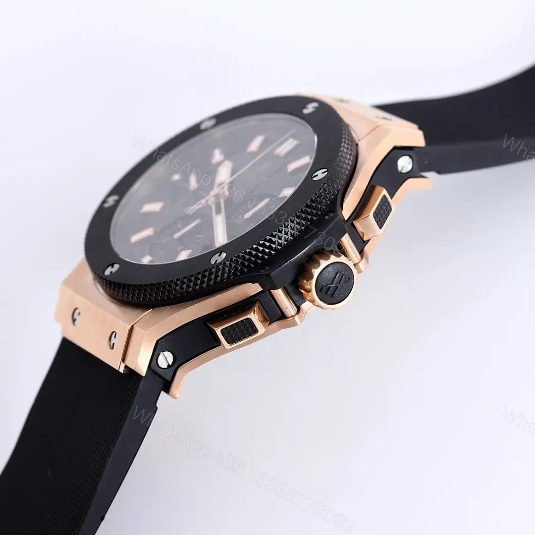 View 5 of ZF Factory HUBLOT Big Bang Rose Gold Black Watch
