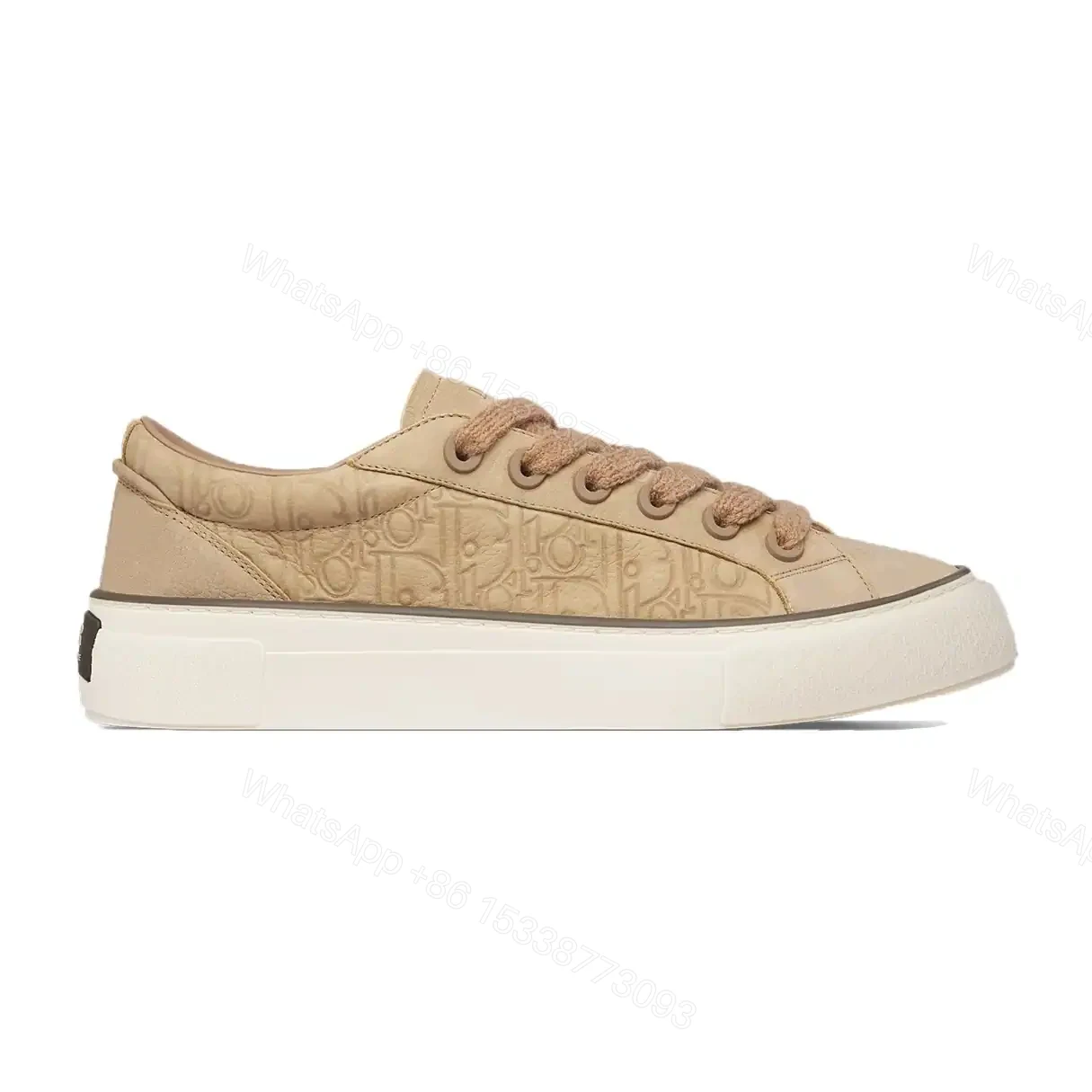 DIOR B33 SPIN SNEAKERS BEIGE NUBUCK AND BEIGE DIOR GRAVITY NUBUCK – CD206 — view 1