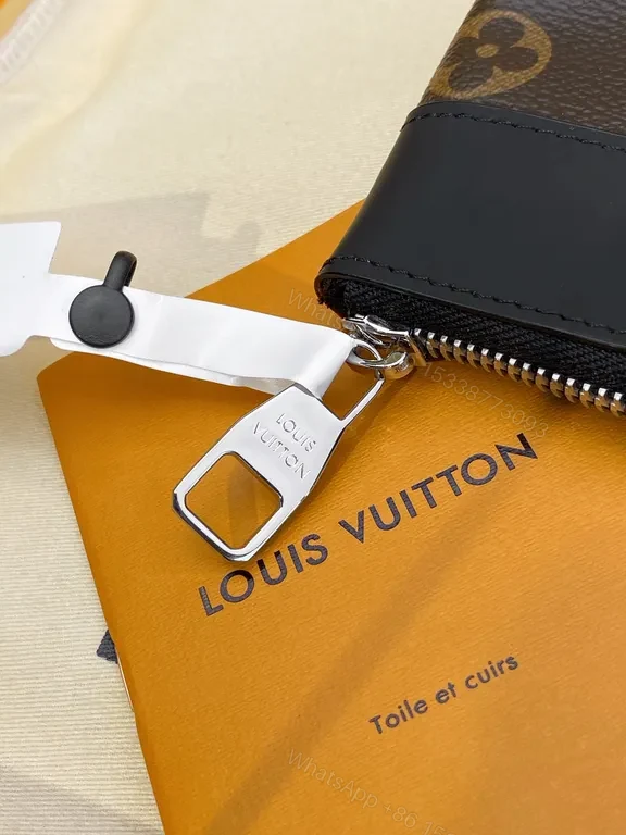 View 5 of Bold Monogram LV Clutch: Luxe, Versatile Evening Essential