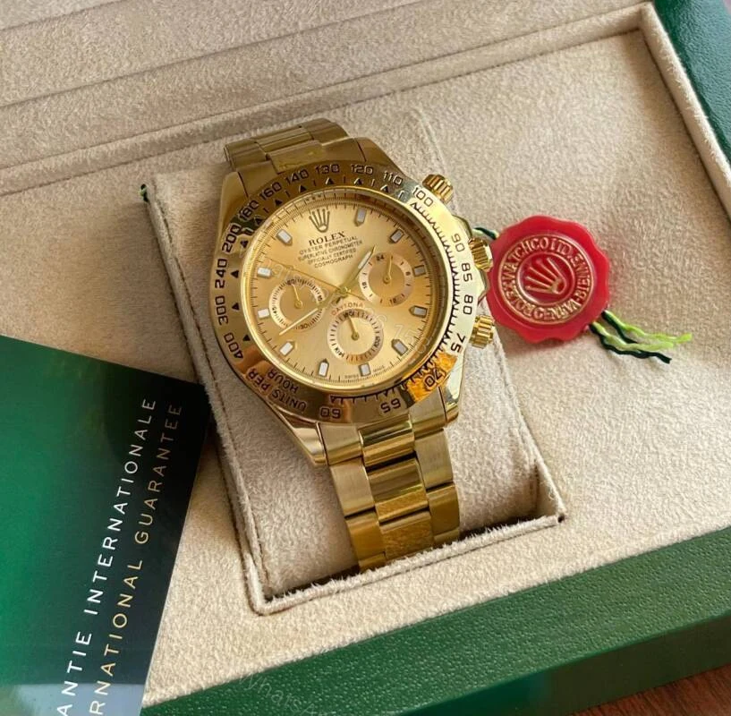 View 2 of Rolex Daytona Oyester Perpetual Golden Dial 43mm Chronograph