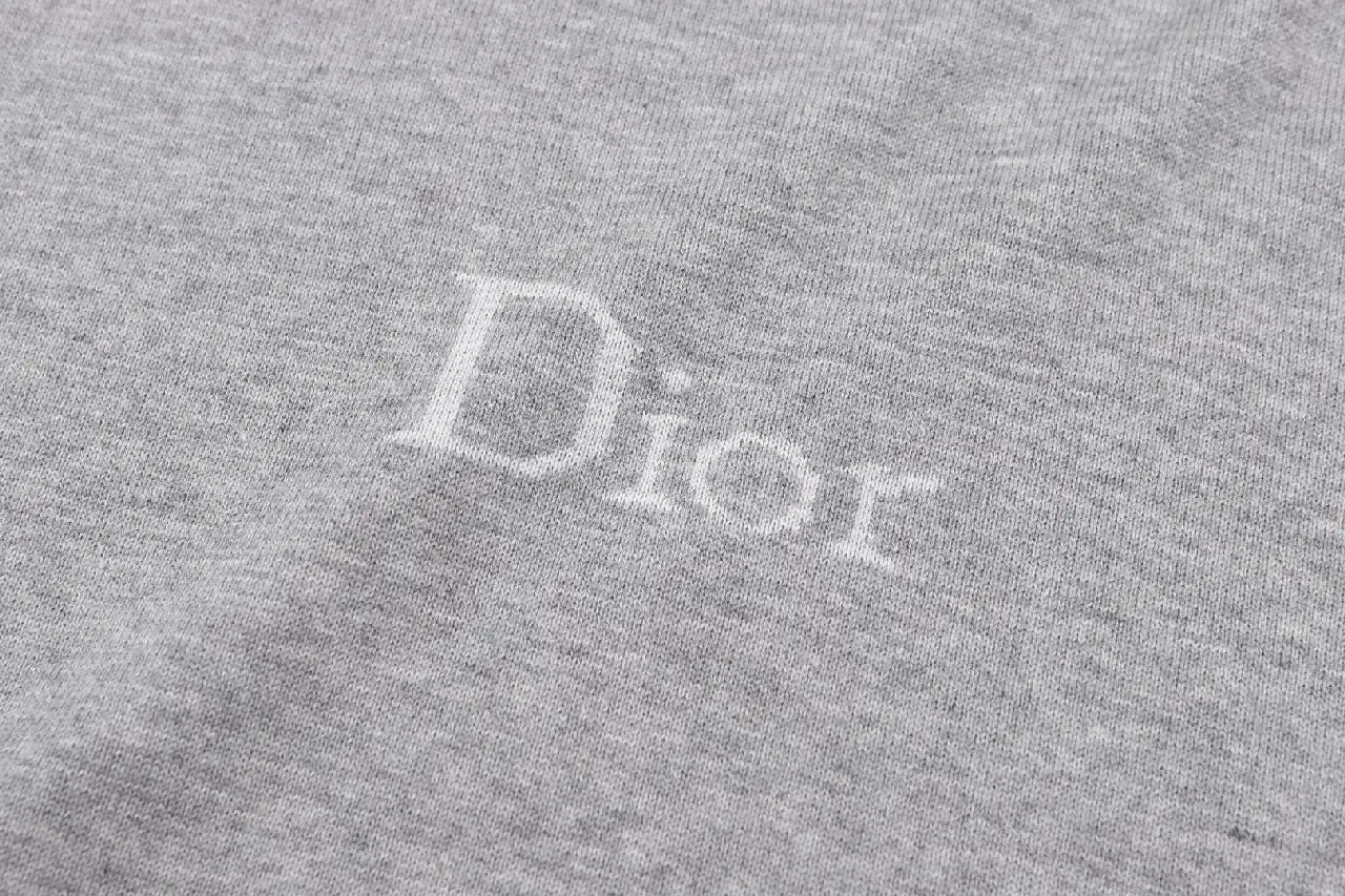 View 9 of Gray Cottonoversize Dior Logo T-shirt