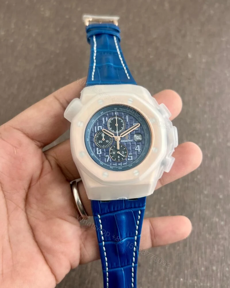 View 5 of Audemars Piguet Royal Oak Chronograph Blue Dial 40mm Quartz