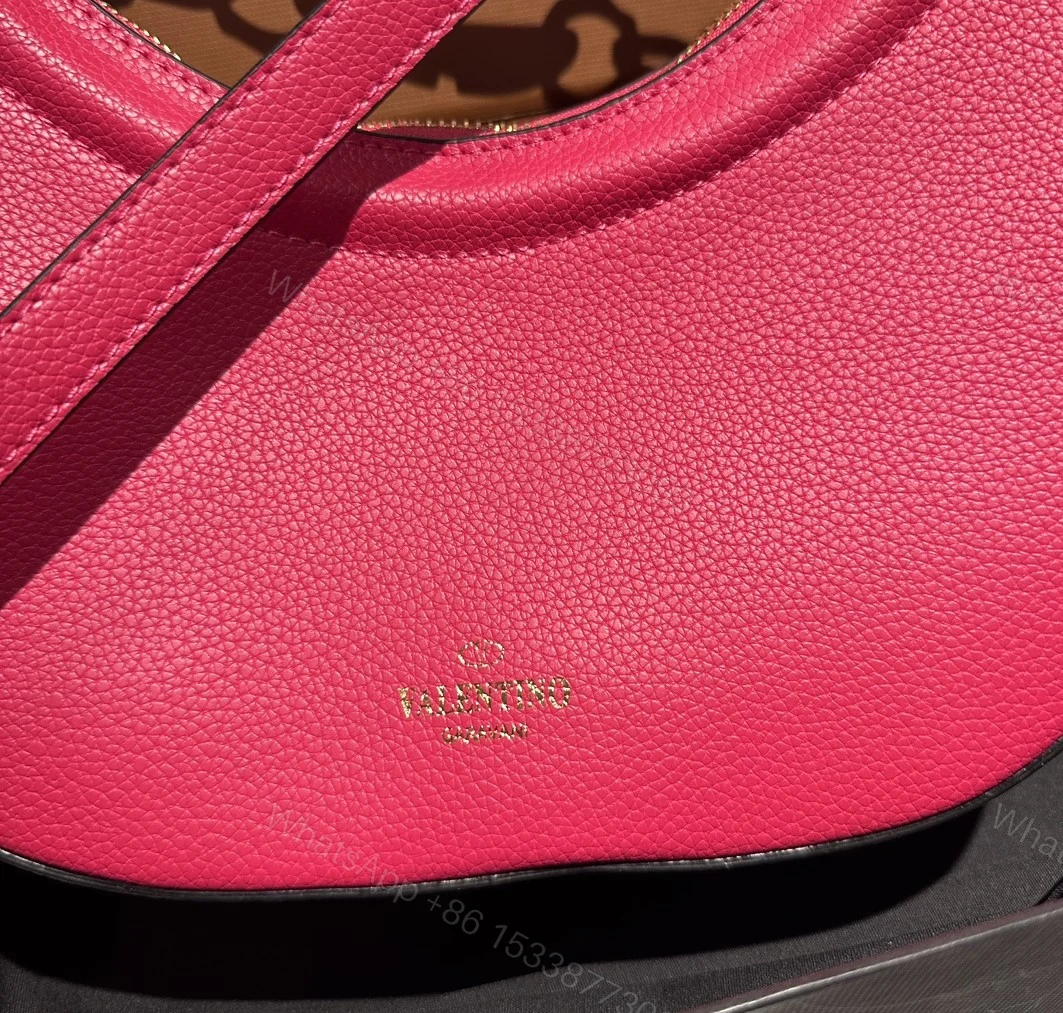 View 5 of VALENTINO GARAVANI SMALL V LOGO GATE TOP HANDLE BAG PINK 24CM